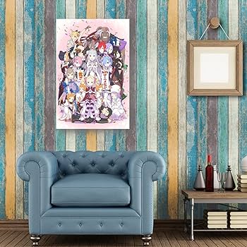 Amazon.co.jp: Reゼロ 人気アニメ キャラクター大集合 記念 ポスター